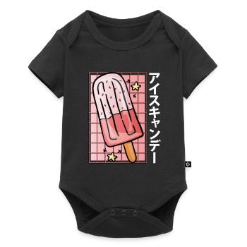 Belle crème glacée Kawaii Cool - Body à manches courtes Premium Bébé - noir - Devant