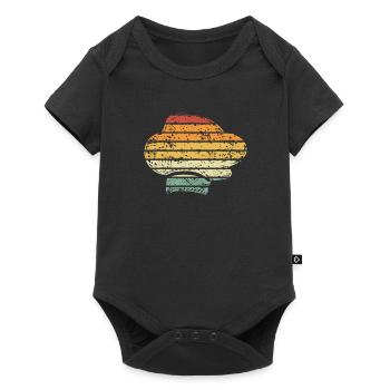 Pâte en rétro vintage - Body à manches courtes Premium Bébé - noir - Devant