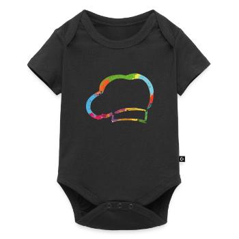 Colorful baker's hat - Baby Premium short-sleeve bodysuit - black - Front