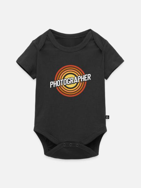 Fotograf Retro - Baby Premium Kurzarmbody - Schwarz