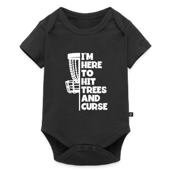 Je suis ici pour couper des arbres - Body à manches courtes Premium Bébé - noir - Devant