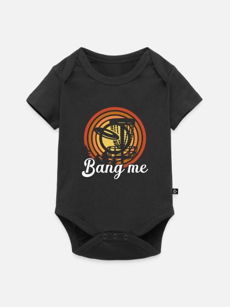 Knall Mich Fangkorb - Baby Premium Kurzarmbody - Schwarz