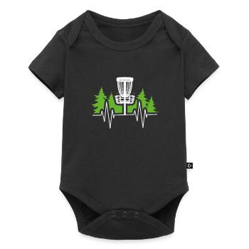 Fréquence du disc golf - Body à manches courtes Premium Bébé - noir - Devant