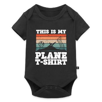 Das Ist Mein Ebene shirt - Baby Premium Kurzarmbody - Schwarz - Vorne