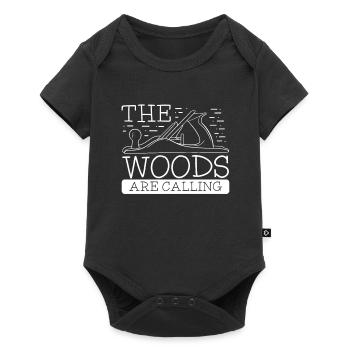 The wood calls - Baby Premium short-sleeve bodysuit - black - Front