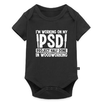 Wood project half finished - Baby Premium short-sleeve bodysuit - black - Front