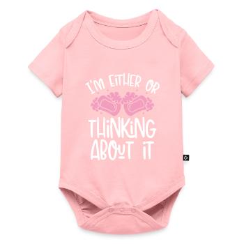 I think either or - Baby Premium short-sleeve bodysuit - rose - Front