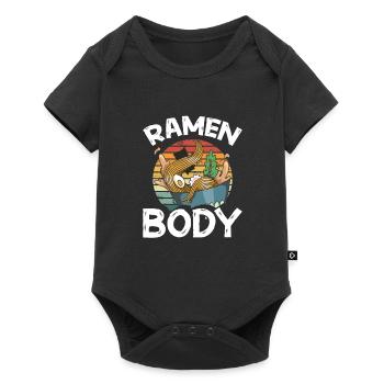 Ramen Body - Baby Premium short-sleeve bodysuit - black - Front