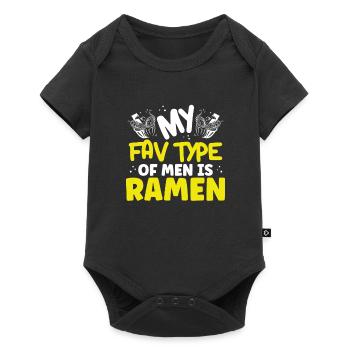 Mon type d’homme préféré - Body à manches courtes Premium Bébé - noir - Devant