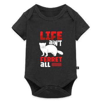Vie de furet - Body à manches courtes Premium Bébé - noir - Devant