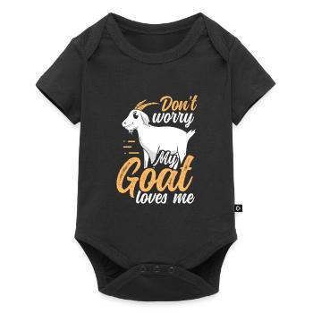 Ma chèvre m’aime - Body à manches courtes Premium Bébé - noir - Devant