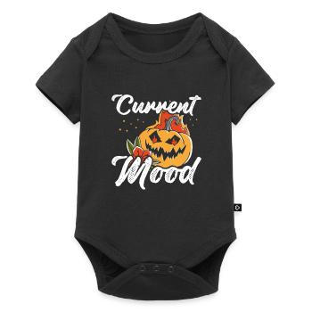 Current mood on Halloween - Baby Premium short-sleeve bodysuit - black - Front