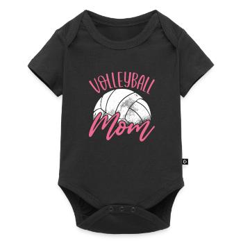 Volleyball mama - Baby Premium short-sleeve bodysuit - black - Front