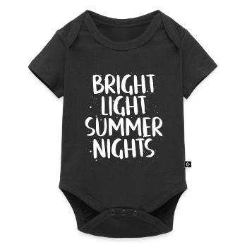 Helle Helle Sommernächte - Baby Premium Kurzarmbody - Schwarz - Vorne