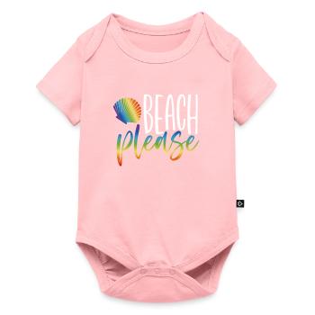 Strand Bitte - Baby Premium Kurzarmbody - Rosa - Vorne