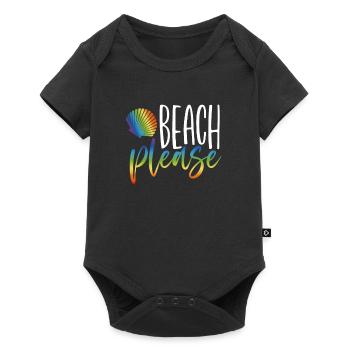 Beach Please - Baby Premium short-sleeve bodysuit - black - Front