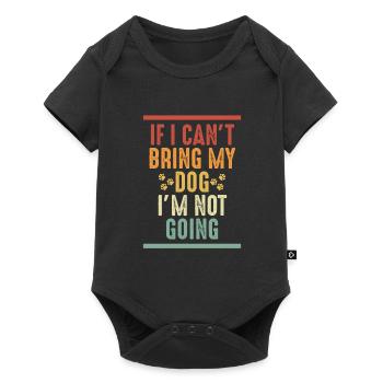 Si je n’amène pas mon chien - Body à manches courtes Premium Bébé - noir - Devant
