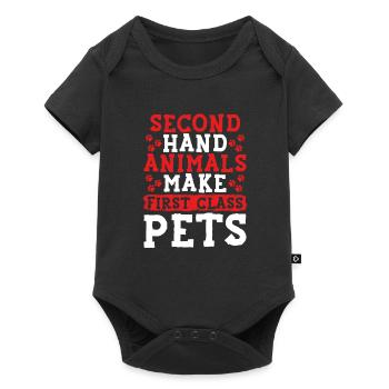 Faire des animaux de compagnie de première classe - Body à manches courtes Premium Bébé - noir - Devant
