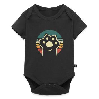 Vintage Cat's Paw - Baby Premium short-sleeve bodysuit - black - Front