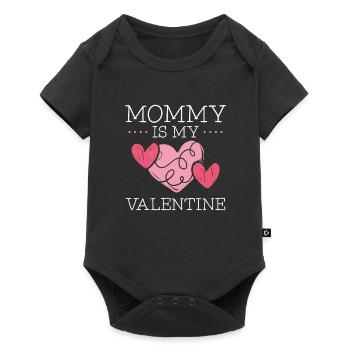 Maman est ma Saint-Valentin - Body à manches courtes Premium Bébé - noir - Devant