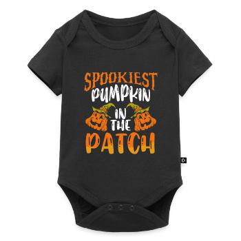 The scariest pumpkin in the patch - Baby Premium short-sleeve bodysuit - black - Front