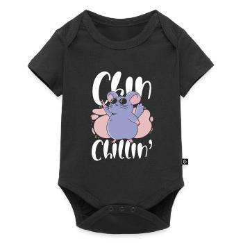 Chill Chinchilla - Baby Premium short-sleeve bodysuit - black - Front