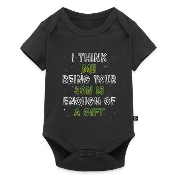Your son is gift enough - Baby Premium short-sleeve bodysuit - black - Front
