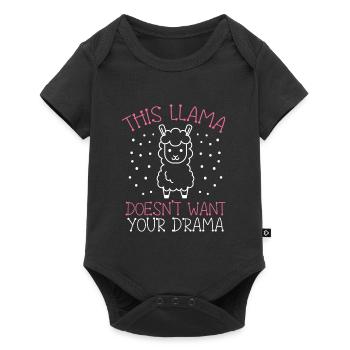 This Lama Doesn't Want Your Drama - Baby Premium short-sleeve bodysuit - black - Front