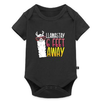Lamastay Six meters away - Baby Premium short-sleeve bodysuit - black - Front