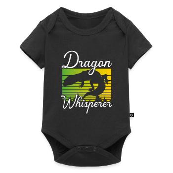 Chuchoteur de dragon - Body à manches courtes Premium Bébé - noir - Devant