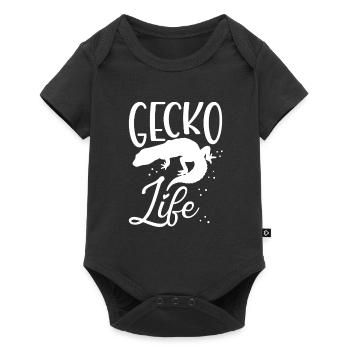 Gecko vivant - Body à manches courtes Premium Bébé - noir - Devant