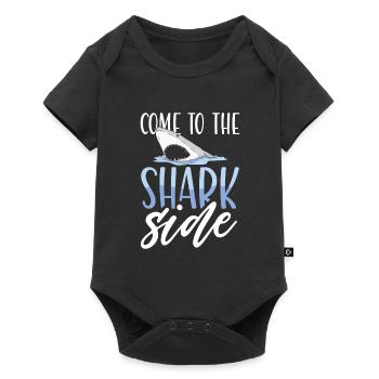 Venez du côté des requins - Body à manches courtes Premium Bébé - noir - Devant