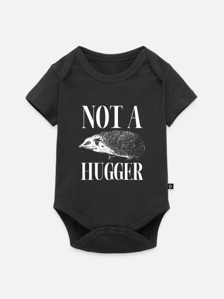 Kein Umarmer - Baby Premium Kurzarmbody - Schwarz
