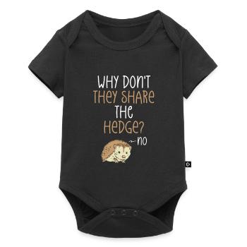 Pourquoi ne partagez-vous pas la couverture? - Body à manches courtes Premium Bébé - noir - Devant