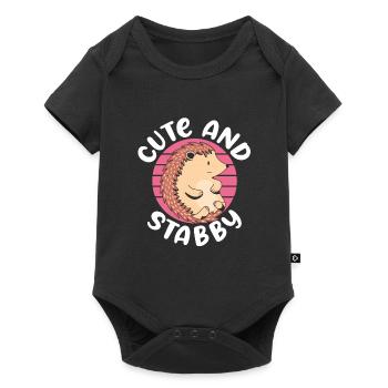 Sweet and firm - Baby Premium short-sleeve bodysuit - black - Front