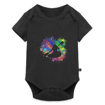 Summer Canoeing Colorful - Baby Premium short-sleeve bodysuit - black - Front