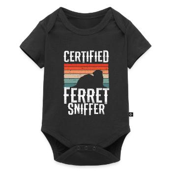 Renifleur de furet certifié - Body à manches courtes Premium Bébé - noir - Devant