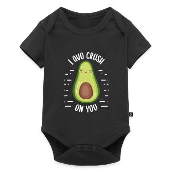 I have a crush on me - Baby Premium short-sleeve bodysuit - black - Front