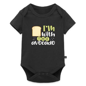 Toast with avocado - Baby Premium short-sleeve bodysuit - black - Front