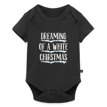Weihnachten wird weiß dieses Jahr - Baby Premium Kurzarmbody - Schwarz - Vorne