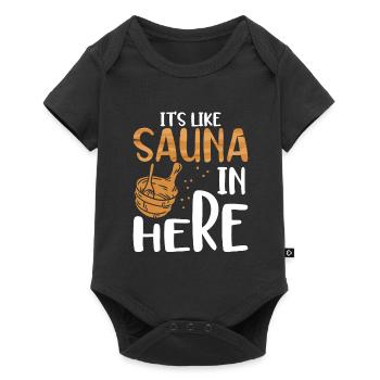 C’est comme un sauna ici - Body à manches courtes Premium Bébé - noir - Devant