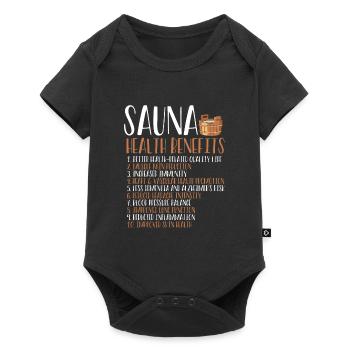Avantages pour la santé du sauna - Body à manches courtes Premium Bébé - noir - Devant