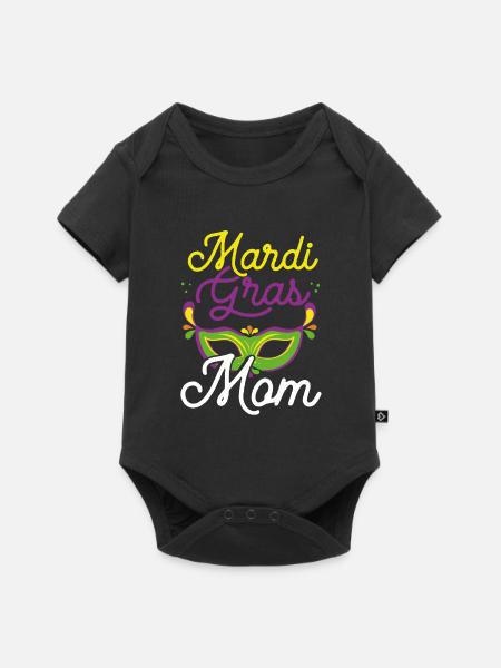 Karneval Mama - Baby Premium Kurzarmbody - Schwarz