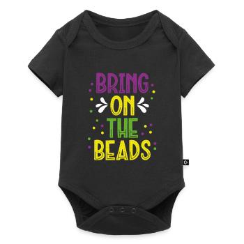 Here with the pearls - Baby Premium short-sleeve bodysuit - black - Front