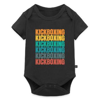 Kickbox Coloré Arts Martiaux - Body à manches courtes Premium Bébé - noir - Devant
