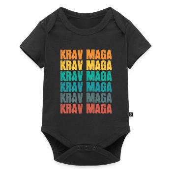 Arts martiaux Colorés Krav Maga - Body à manches courtes Premium Bébé - noir - Devant