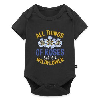 Toutes les choses de Roses - Body à manches courtes Premium Bébé - noir - Devant