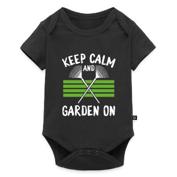 Stay Calm And Gardeners Continue - Baby Premium short-sleeve bodysuit - black - Front