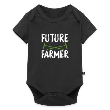 Future farmer - Baby Premium short-sleeve bodysuit - black - Front