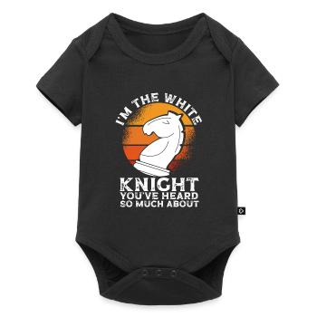 I am the White Knight Retro - Baby Premium short-sleeve bodysuit - black - Front